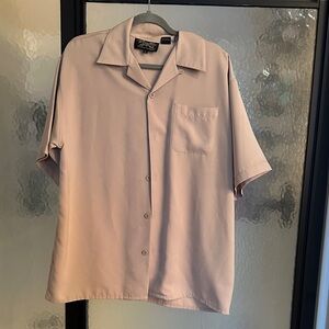 Classic Beige Button-Down Shirt for Men